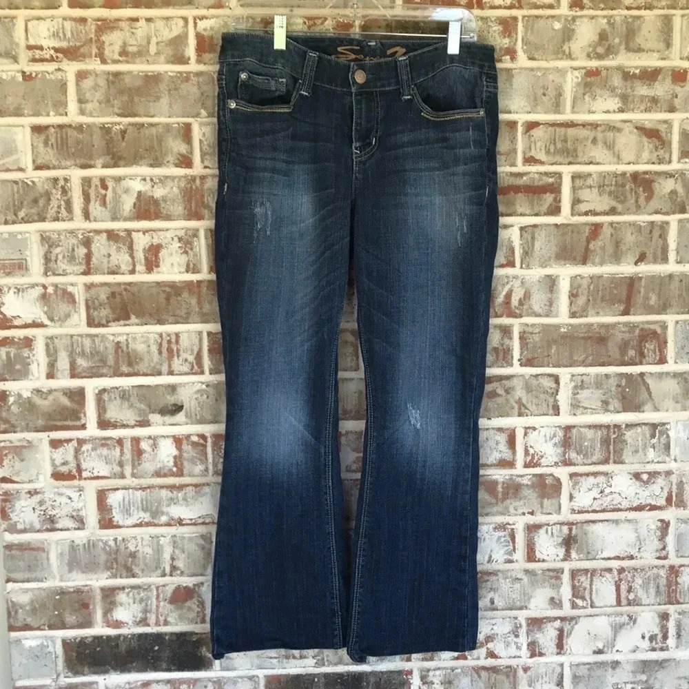 Seven7 Blue Flare Jeans